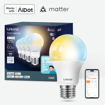 linkind a19 matter light bulb cct